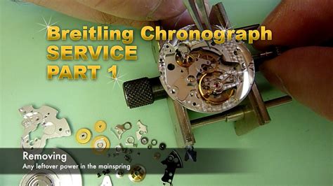 Service a Breitling Chronograph. Part 1. Dismantling the 